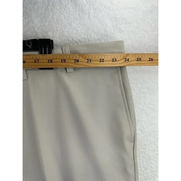 HAGGAR Mens Big & Tall Cool 18 PRO Classic-Fit Stretch Flat Tan Shorts Size 48 - Picture 2 of 11